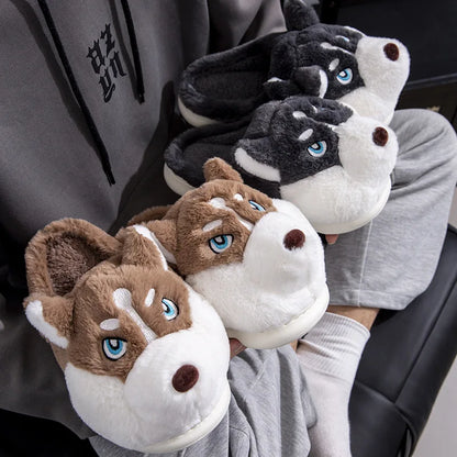 Pantufa e Chinelo Husky Siberiano