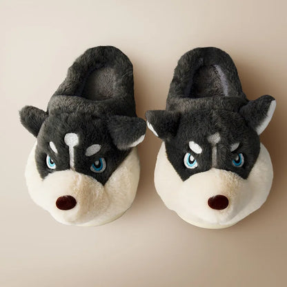 Pantufa e Chinelo Husky Siberiano