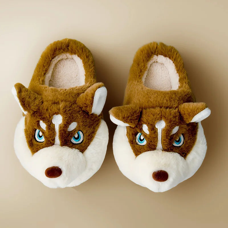 Pantufa e Chinelo Husky Siberiano